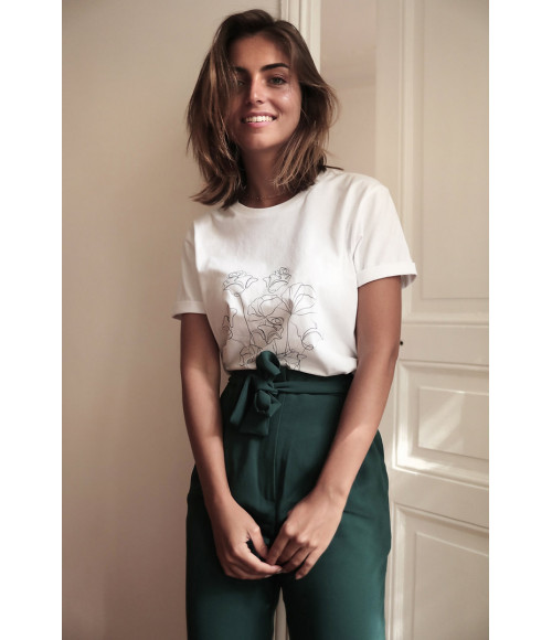 Tee shirt blanc Femme_ marque made in France