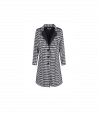 Manteau pied de coq femme