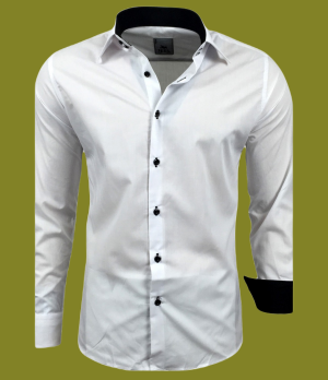 Chemise homme  bicolore-repassage facile- grandes tailles