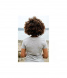 Tee- shirt femme col V coton