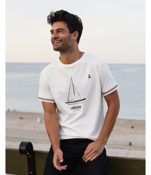 Tee shirt homme marque - couleur  maison ft  coton bio - chic-sport- durable-grande taille