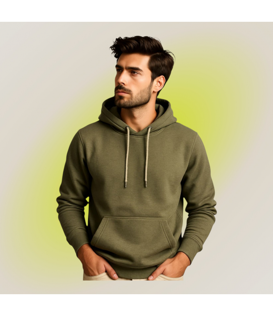 Sweat à capuche homme-upcycling -durabilité-tenue décontracté