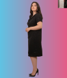 Robe noire a paillettes