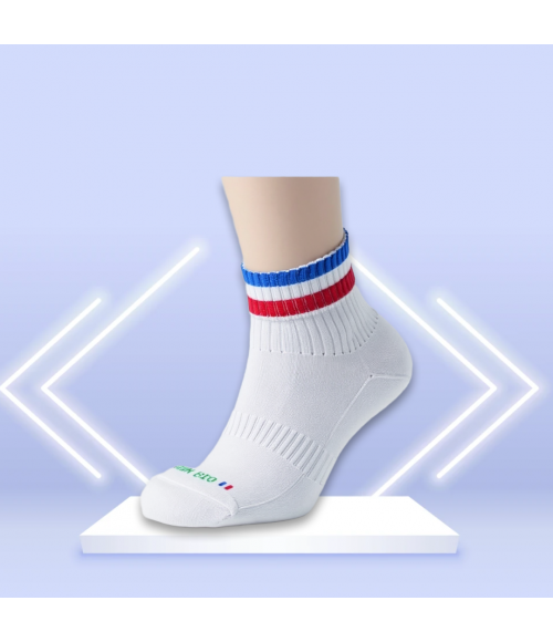 Chaussette mi mollets de tennis - durable-sport-made in France