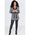 Veste pied de coq femme